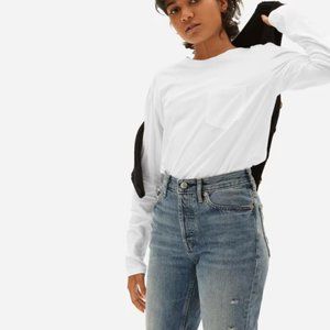 New with tag! Everlane - Cotton Long-Sleeve Box-Cut Pocket Shirt